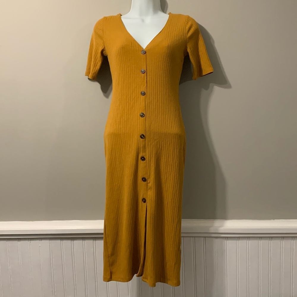 ONE CLOTHING Women Sexy Dress in mustard color